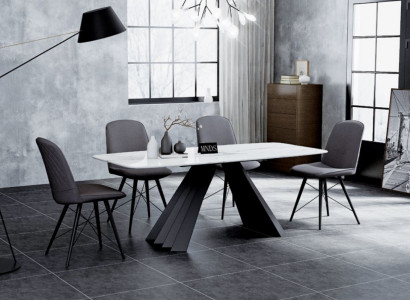 Design Dining room Group Table + 4 Chairs Seat Upholstery Suite Tables Lehn Chair