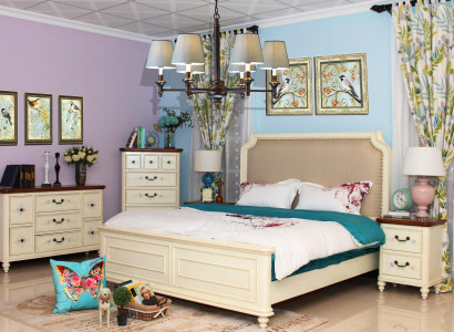 Design Bedroom 5 pcs. Complete e Suite Set Bed Bedside table Chest of drawers new