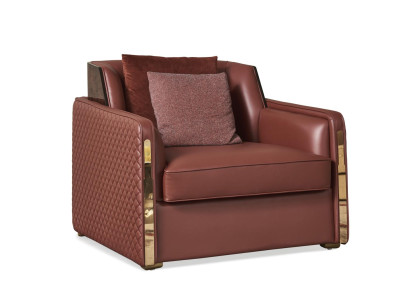 Armchair Club Lounge Designer Armchair Upholstered Sofa 1 Seater TV
