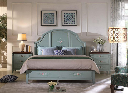 Bed 2x Bedside table 3 pcs. Bedroom Set Design Modern Luxury Bedroom new