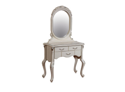 Classic r Dressing table with Mirror Luxury Console Chest of drawers Bedroom Baroque