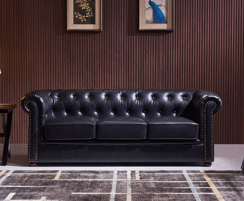 Chesterfield 5 Seater Classic Luxury Baroque Rococo Sofa Couch Textile Leather