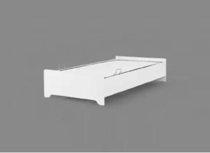 Wooden bed 100x200 single white youth bed in the children's room bed frame