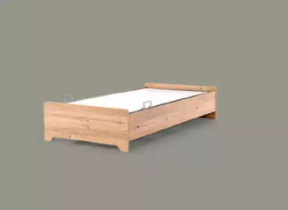 Designer beds baby bed brown modern youth bed wooden furniture 100x200cm