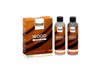 Oranje Royal Wood Care Cleaner Matt Polish Wood Starter Kit Cleaner 2 x 75 ml