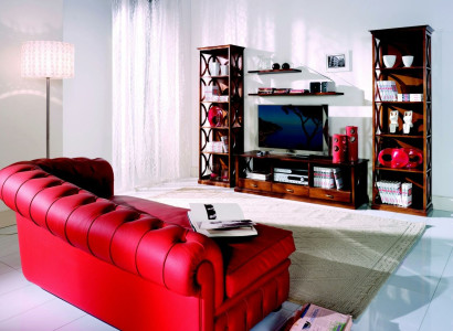 Luxury 5-piece set for living room tv wardrobe 2 bookshelves 2 shelves furniture shelves