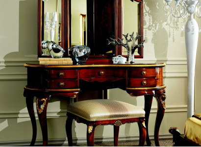 Luxury 3-piece set Dressing table Stool Mirror Bedroom Italian Furniture new
