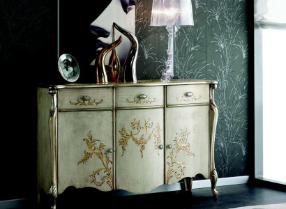 Design Furniture Style Baroque Chest of drawers Sideboard Luxury Sideboard Wood Italy
