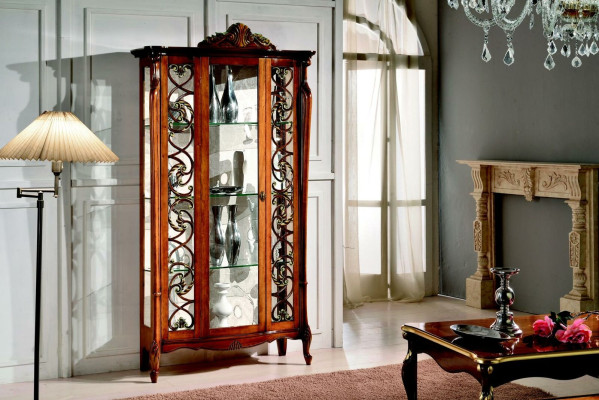 Classic Display case Wardrobe Design Cabinets Shelves Glass Cabinet Italian Furniture new