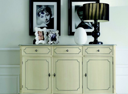 Design Furniture Style Classic r Chest of drawers White Sideboard Wood Italian