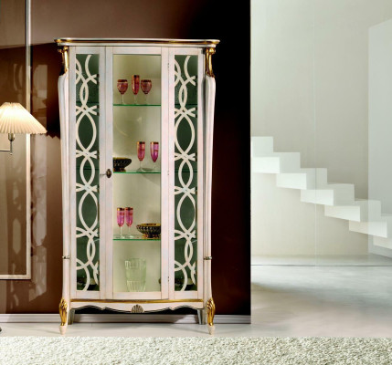 Classic Furniture Wood Design Display case Style Shelf Wardrobe Cabinets Italian Furniture new