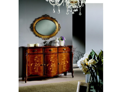 Furniture Style Baroque 2-piece Set Luxury Wood Italian Luxury Furniture Chest of drawers