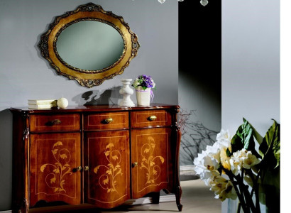 Furniture Style Baroque 2-piece Set Luxury Wood Italian Luxury Furniture Chest of drawers