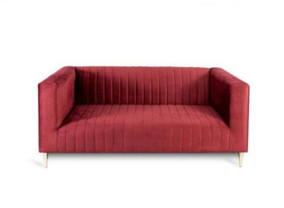 Sofa 2 Seater Pink Living room Modern Design Luxury Wood Furniture Upholstery Fabric new