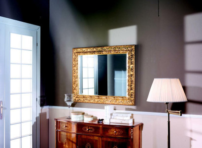 Designer Wood Luxury Italian Furniture 2-piece Set Furniture Style Baroque Chest of drawers