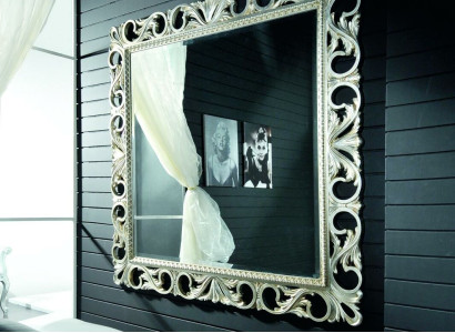 Mirror wooden frame Wall mirror Classic r Designer Mirror 192x112 Wood xxl big