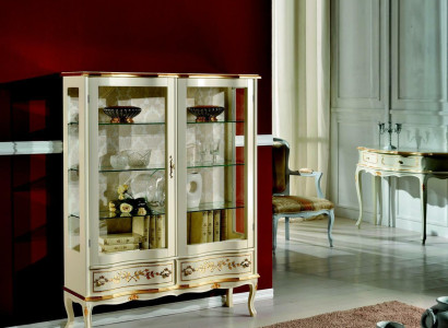Design Wood Wardrobe Display Cabinets Italian Luxury Furniture Sideboard Baroque Style