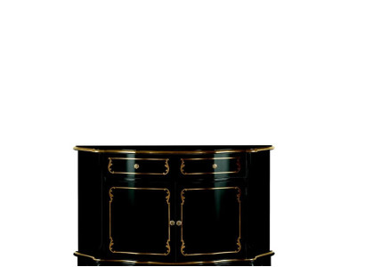 Luxury Italian Wood Furniture Chest of drawers Black Luxury Buffet Wardrobe