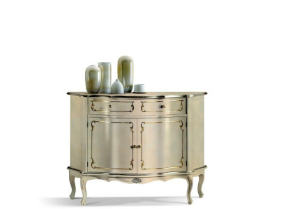 Luxury Italian Wood Furniture Chest of drawers White Buffet Wardrobe Living room