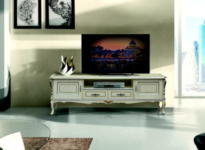 TV-cabinet Lowboard TV-cabinet Luxury Wardrobe Table Living room Wood Furniture Classic s Low Side Board