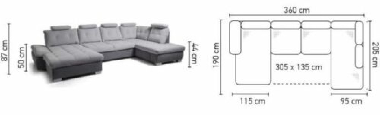Multifunction s Couch Corner sofa Couch Upholstery Adjustable Back Living landscape