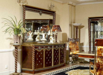 Chest of drawers Sideboard Chests of drawers E26 Sideboards Living room Baroque Sideboard Mirror new