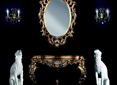 Modern Large Luxury Mirror Wall mirror Real Wood Frame Hanging Mirror Luxury Furniture