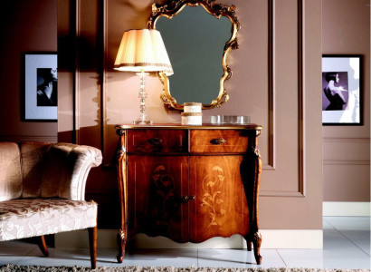 Luxury Italian Furniture Design Chest of drawers Wardrobe Brown Wood Furniture Style