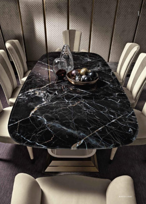 Dining table Luxury Table Solid Furniture Wood from Italy Dining room Tables Furnishings