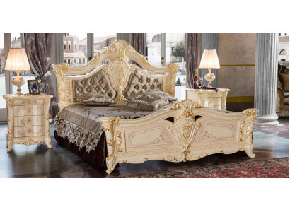 Design Luxury Double Hotel Beds new Bedroom Solid Wood Upholstery