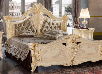 Design Luxury Double Hotel Beds new Bedroom Solid Wood Upholstery