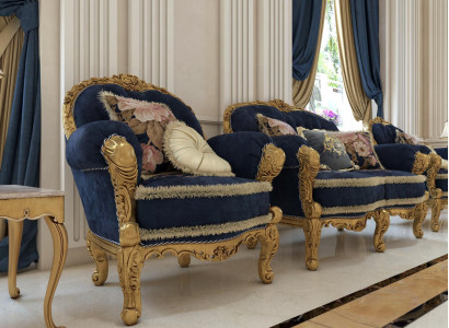 Classic design armchair living room single seater sofa couch lounge club hotel luxury