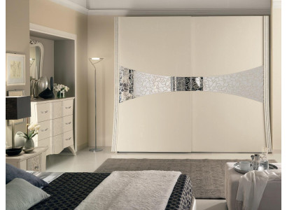 Wardrobe with sliding doors Bedroom Wood Wardrobe Cabinets new Mirror