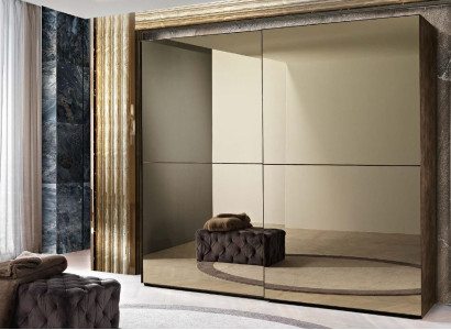 Stylish mirror cabinet with sliding doors in a modern style