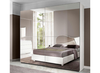 Mirror Cabinet Wardrobe Sliding Doors Cabinets Wood Design Modern Wardrobe