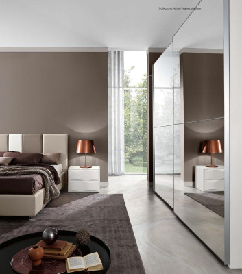 Mirror Cabinet Wardrobe Sliding Doors Cabinets Wood Design Modern Wardrobe