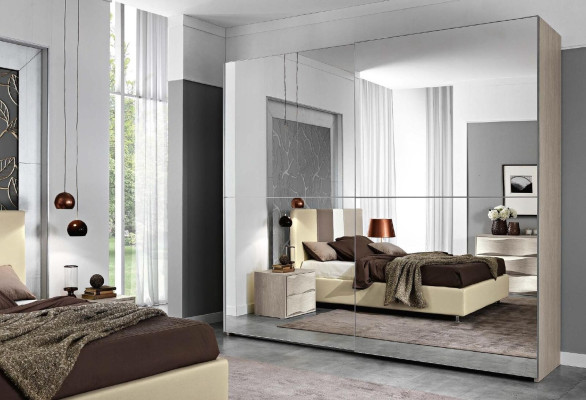 Wardrobe Sliding Doors Cabinets Wood Wardrobe Bedroom Coat rack Furniture