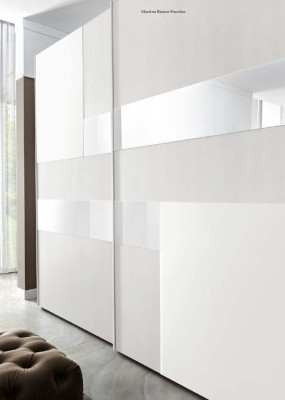 Wardrobe with Sliding Doors Cabinets Wood Wardrobe Bedroom Coat rack