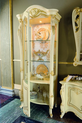 Chests of drawers Cabinets Glass Design Wardrobe Baroque Rococo Display case Chests of drawers Vitrinen