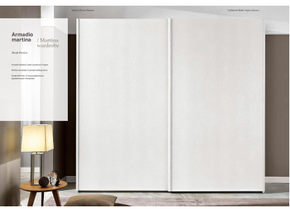 Closet Wardrobe with Sliding Doors Cabinets Wood Bedroom Coat rack