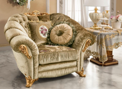 Designer Lehn Chair Upholstery Sofa Seater Baroque Rococo Living room Armchair Lounge