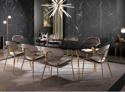 Luxury Dining table Modern Dining room Kitchen Ess Tables Design Table Glass 250 cm XXL