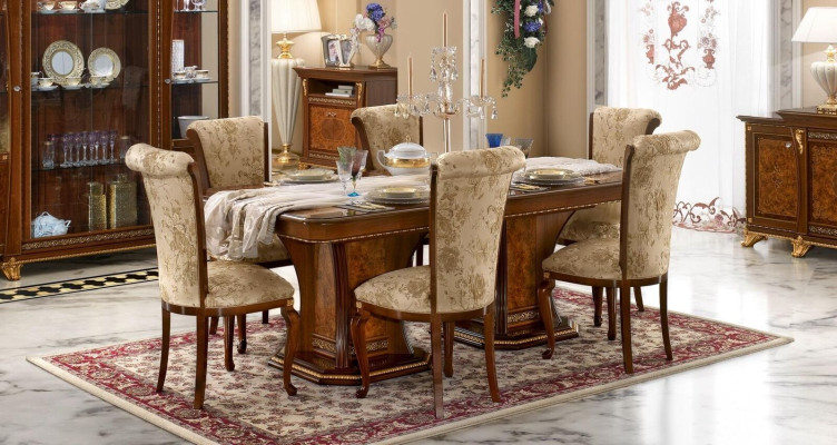 Tables Furniture Dining table Antique style Solid wood Italian dining tables Table Wood
