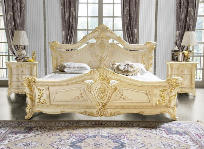Double bed Beds Bedroom Furniture Solid wood MobilPiu Luxury Bed