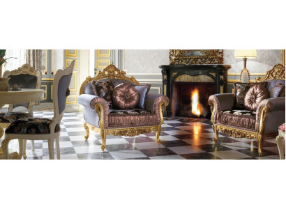 Art Deco Design Armchair Textile Living room Lounge new Luxury Design Furniture Chairs