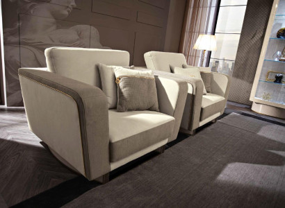 Armchair Luxury Design Italian Furniture Chairs Design Textile Living room Sofa new