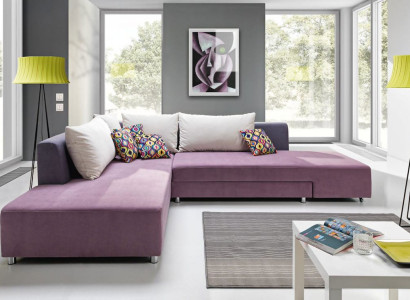 Luxurious large corner sofa is made from high quality material from European furniture manufacturers