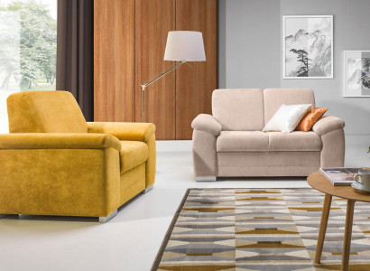Sofa set Set Upholstery Textile Fabric Couch 2+1 Seater Set Fabric Textile Couches
