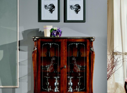 Schick Design Furniture Luxury Wood Display Case Style Antique Baroque Wardrobe Italian Sideboard