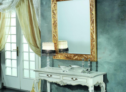 Mirror Italian Design Furniture Standing Mirror Sideboard 93x183cm Baroque Rococo